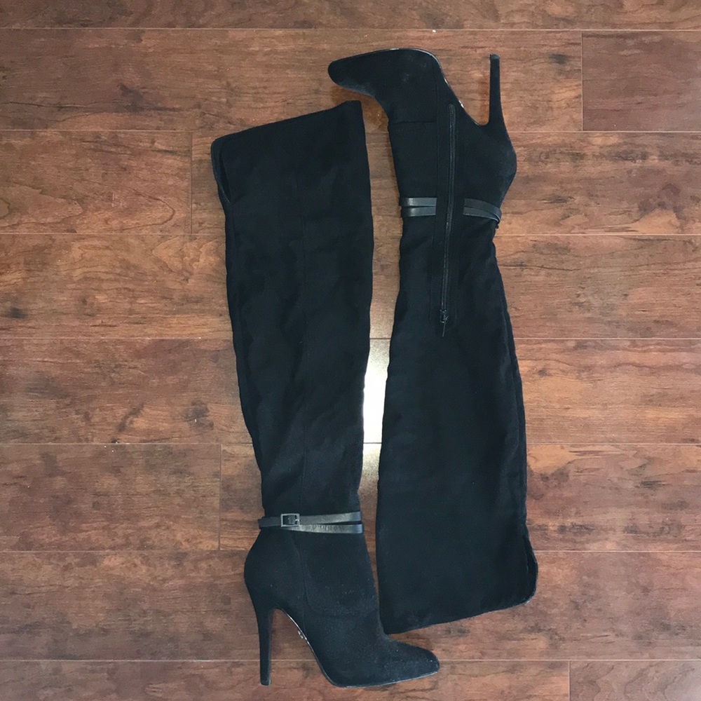 Nina Over the knee  Black suede boots